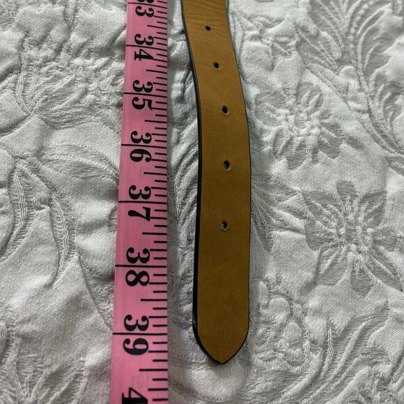 LEATHER Single Ring Belt Chestnut Brown SzM Equestrian Medieval Western Southern - Picture 4 of 6